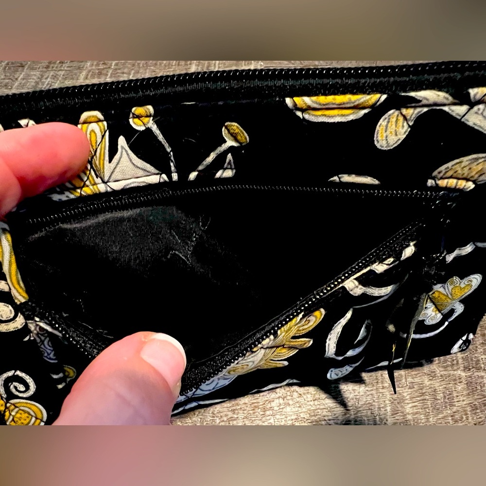 Vintage Vera Bradley Yellow Bird Zip Around Wallet - Picture 3 of 6